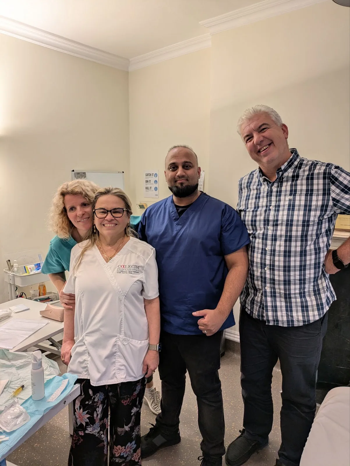 Rizwan Aslam with regenerative medicine training team